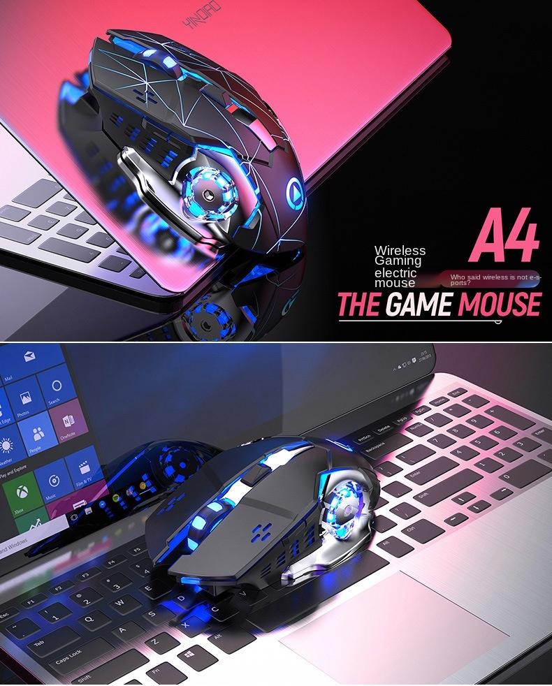 Sạc Không Dây Chuột Im Lặng Cho Máy Tính Văn Phòng Nhà Chơi Game Trò Chơi