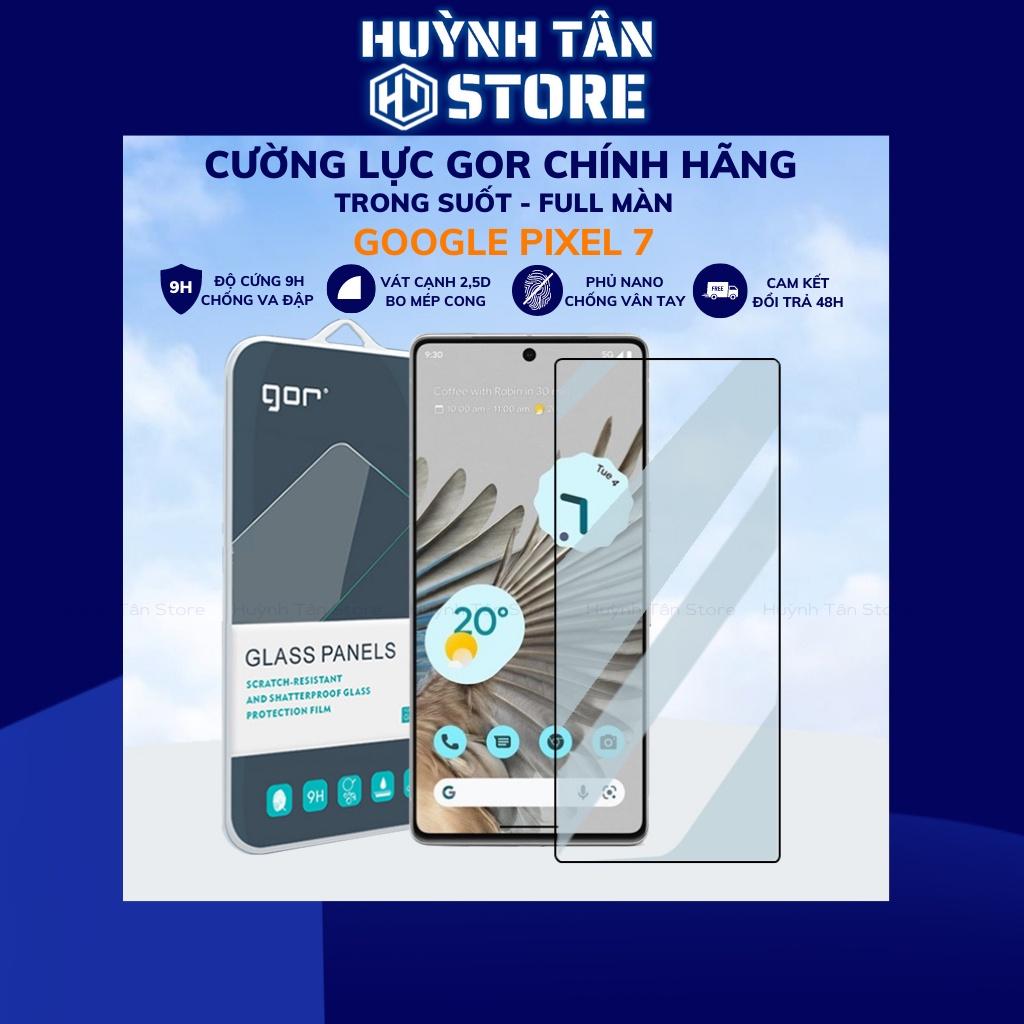 Kính cường lực pixel 7 trong suốt không full màn chống bám vân tay chính hãng Gor phụ kiện huỳnh tân store - Hàng nhập khẩu