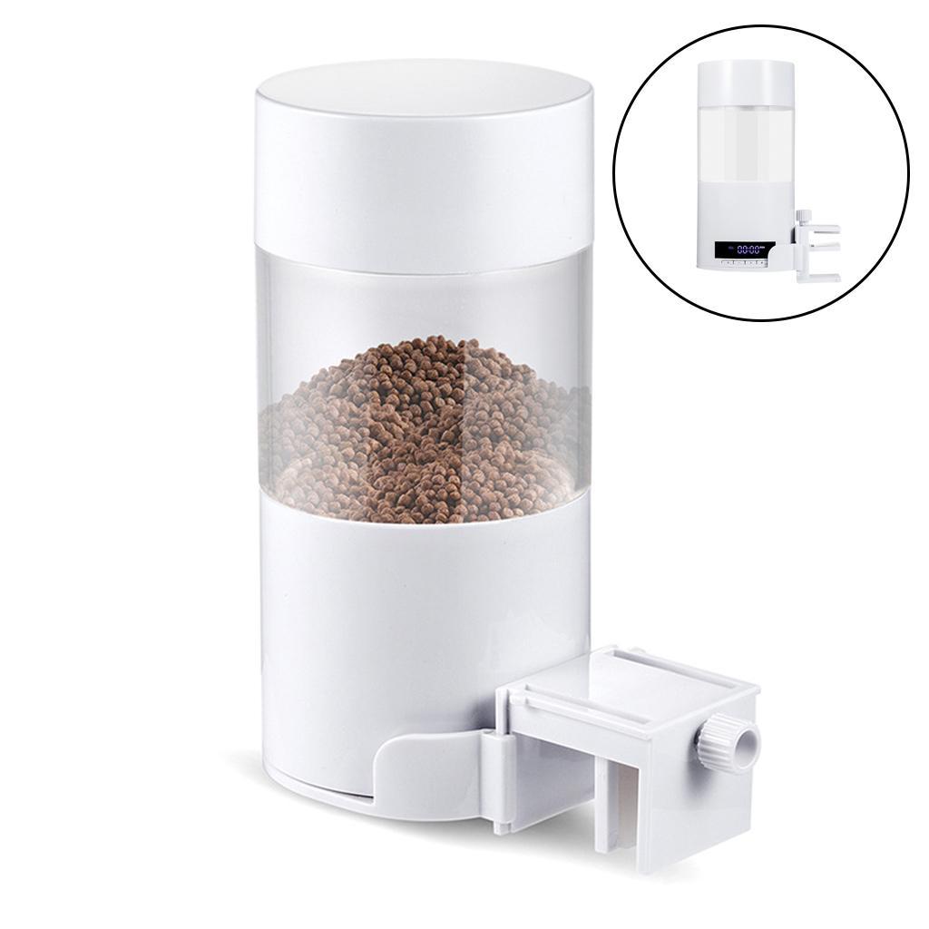 Auto Adjustable Fish Feeders Feeding Tank 500ml Pond Dispenser