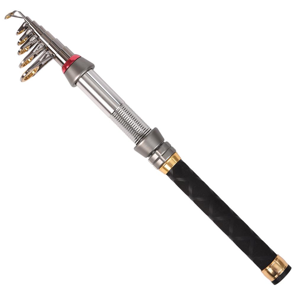 Cần câu cá biển bằng sợi carbon chất lượng cao,dạng ống lồng, tay cầm silicone thoải mái