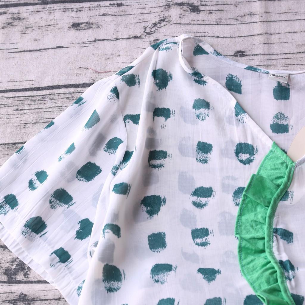 ÁO VOAN HỌA TIẾT VẠT PHỐI BÈO