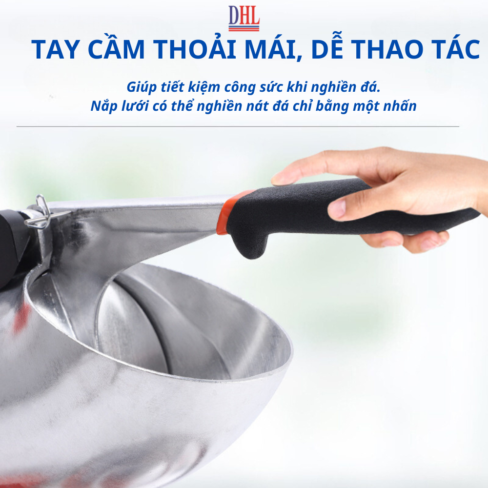 Máy xay đá tuyết, Máy bào đá 8 lưỡi, 2 nắp cao cấp Mitomo MBD-600 MAX- Hàng chính hãng