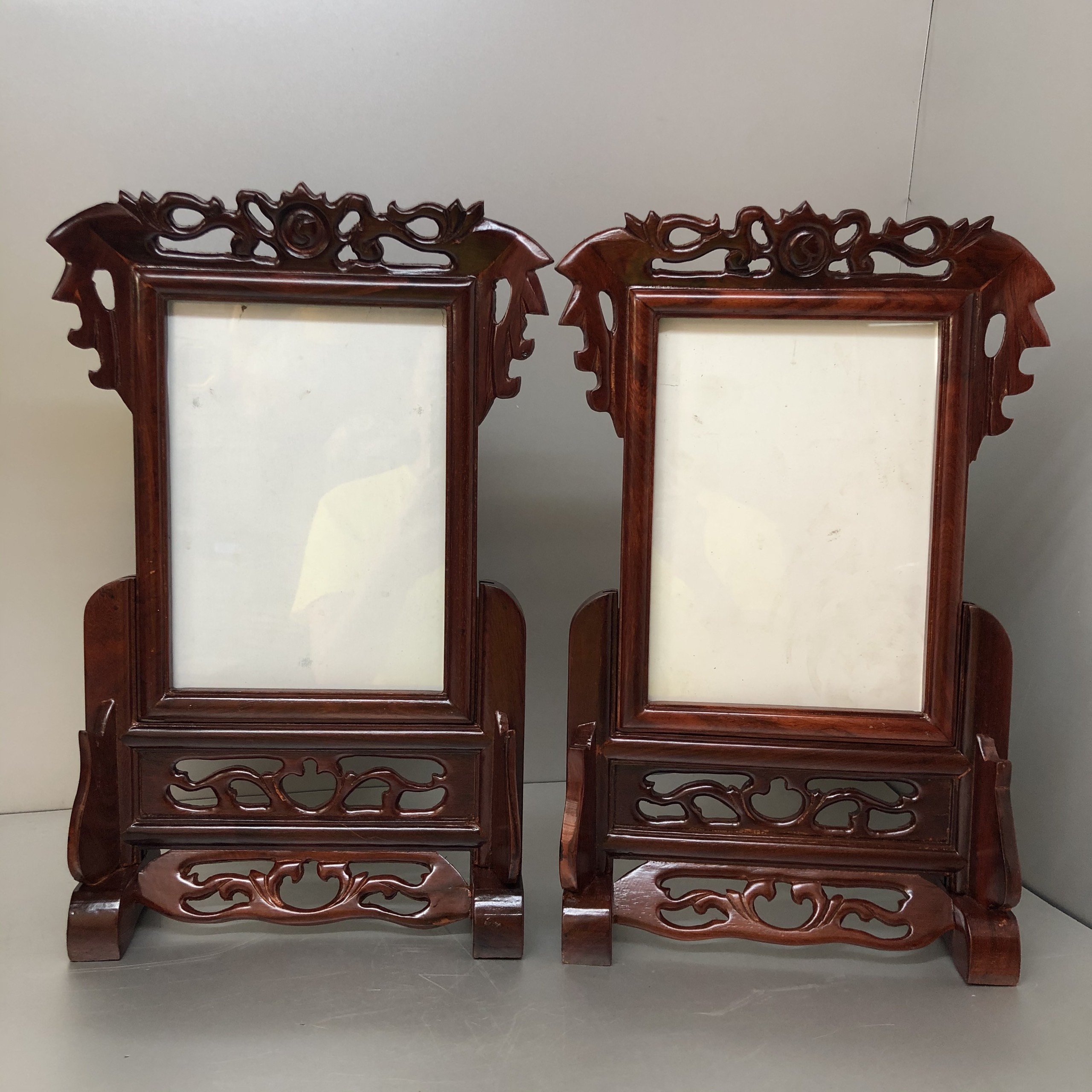 Combo đôi Khung ảnh Thờ Gỗ Hương xịn: khung hoàn thiện kỉ phun sơn PU cao cấp - TL53