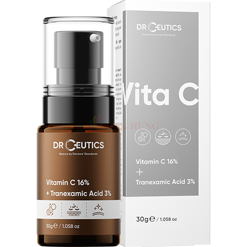 Tinh chất dưỡng trắng da DrCeutics Vit C Vitamin C 16% + Tranexamic Acid 3% (30g) - Hàng chính hãng
