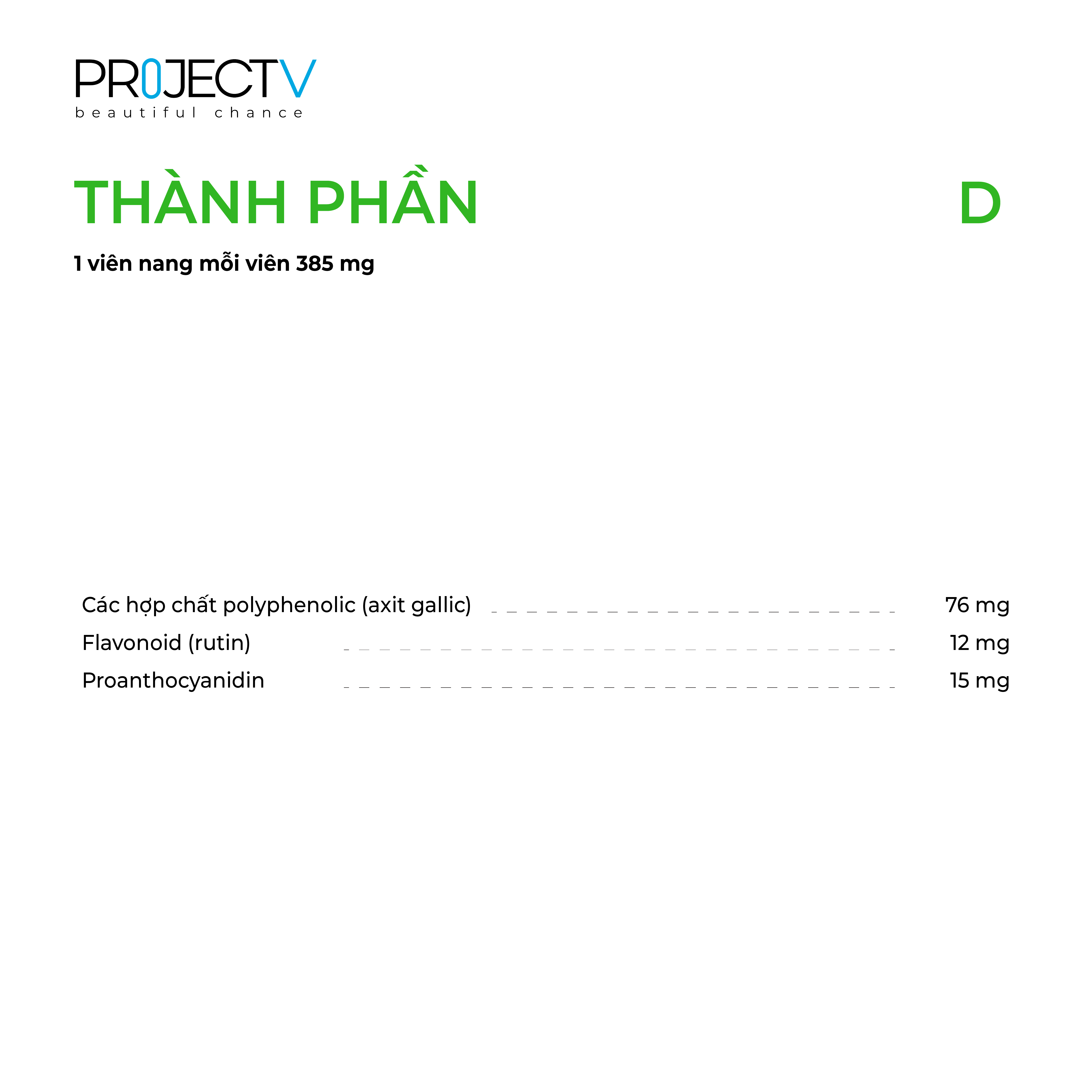 [VOUCHER 220K] Thực Phẩm Sức Khoẻ D+A | V Alphabet - Công thức chống oxy hóa cho tế bào cơ thể - PROJECT V - Xuất xứ Pháp, Hàng Chính Hãng