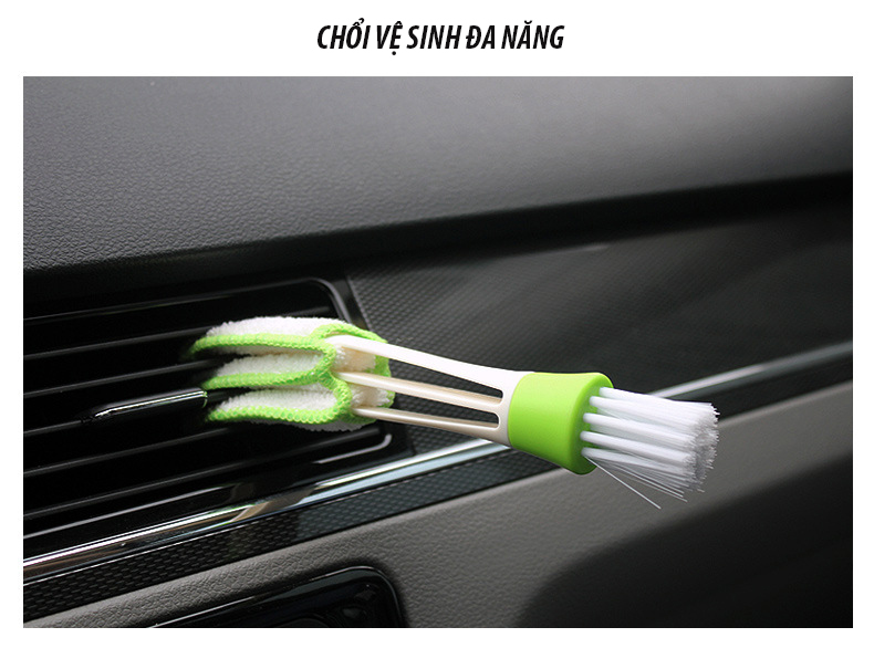 Chổi Mini Vệ Sinh Khe Gió Máy Lạnh Ô Tô - Chổi Quét Đa Năng Làm Sạch Bàn Phím, Khe Gió Xe Hơi