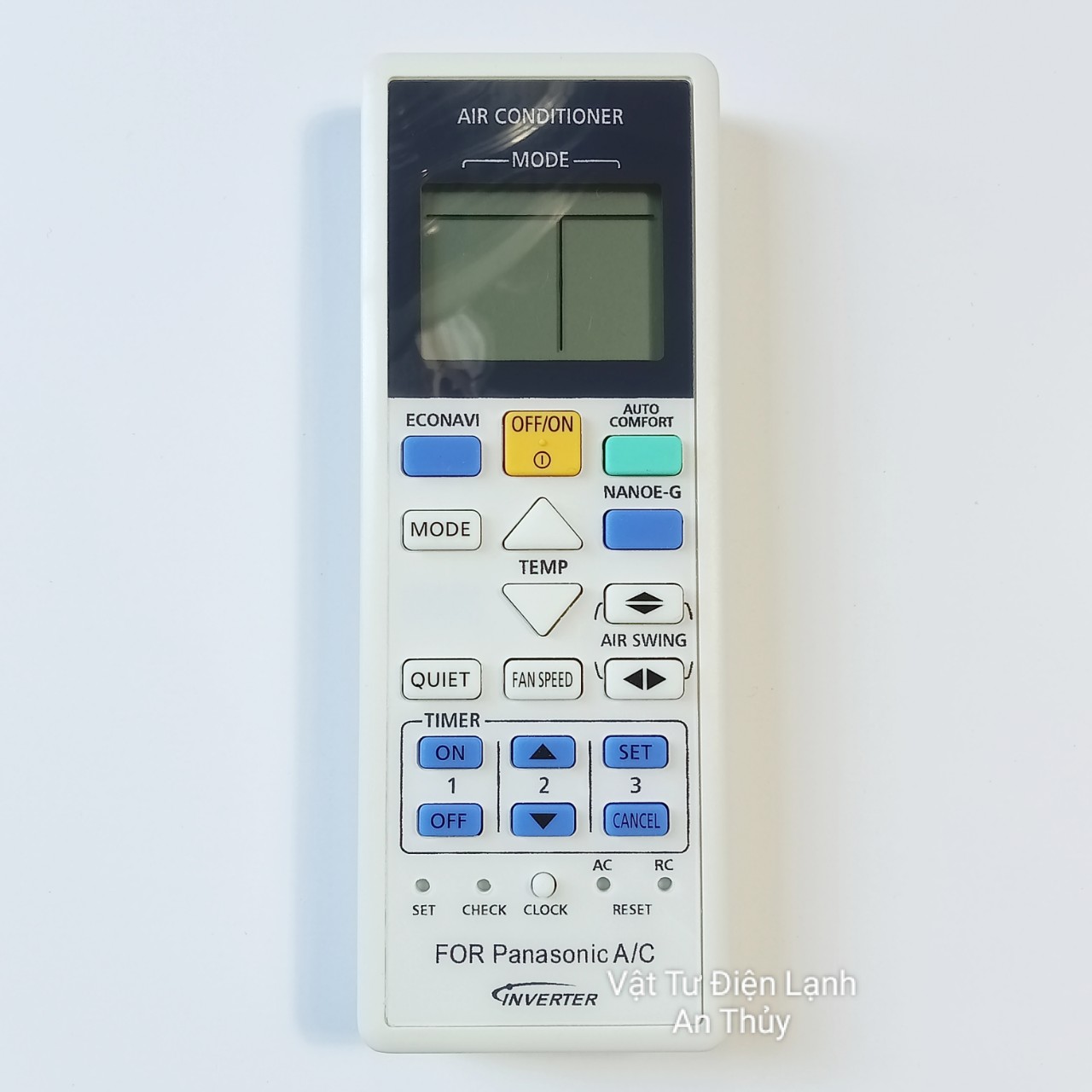 Remote máy lạnh cho PANASONIC INVER 2 chiều - Điều khiển máy lạnh PANASONIC - Remote điều hòa PANASONIC, Điều khiển điều hòa