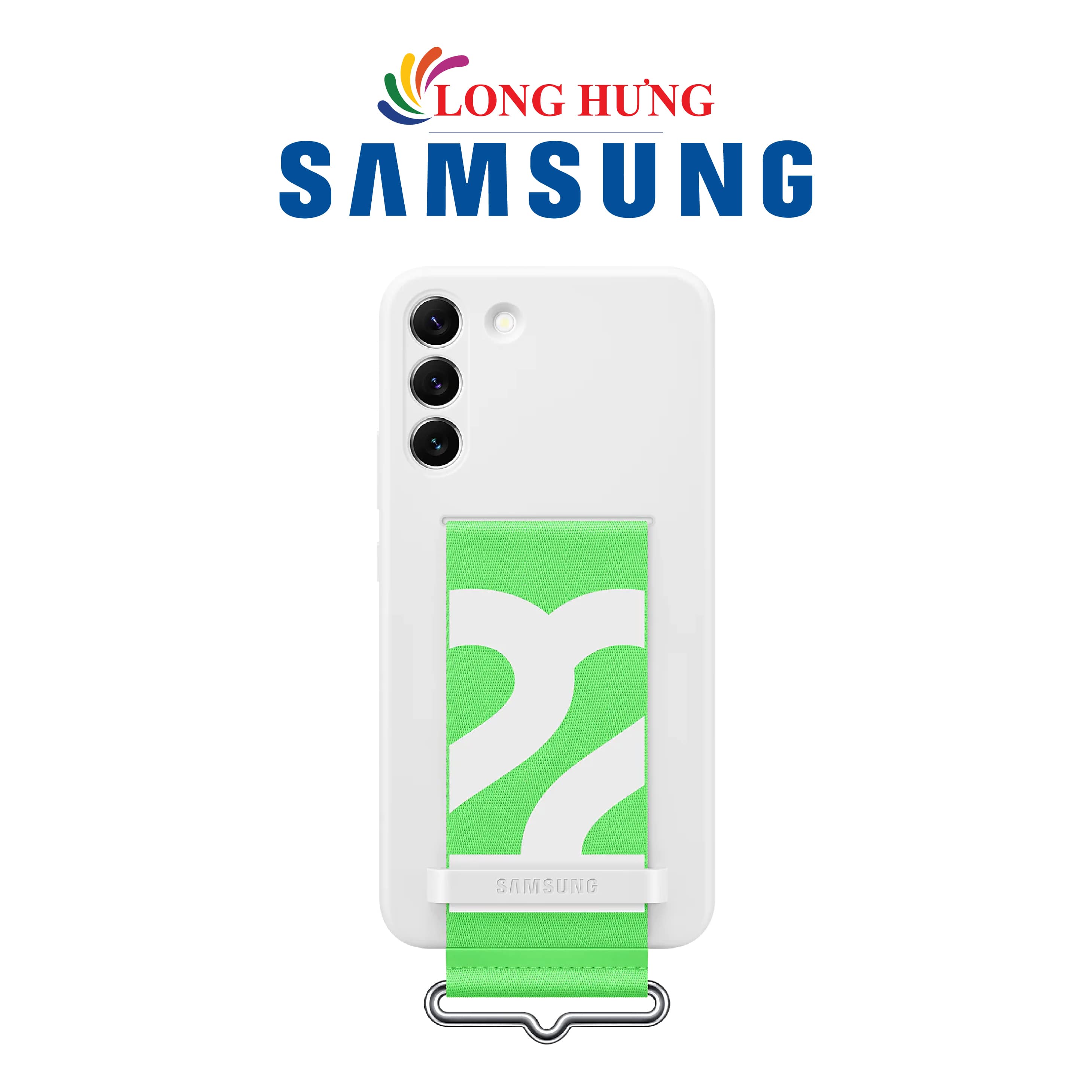 Ốp lưng Samsung Silicone Cover with Strap Samsung Galaxy S22/S22+/S22 Ultra - Hàng chính hãng