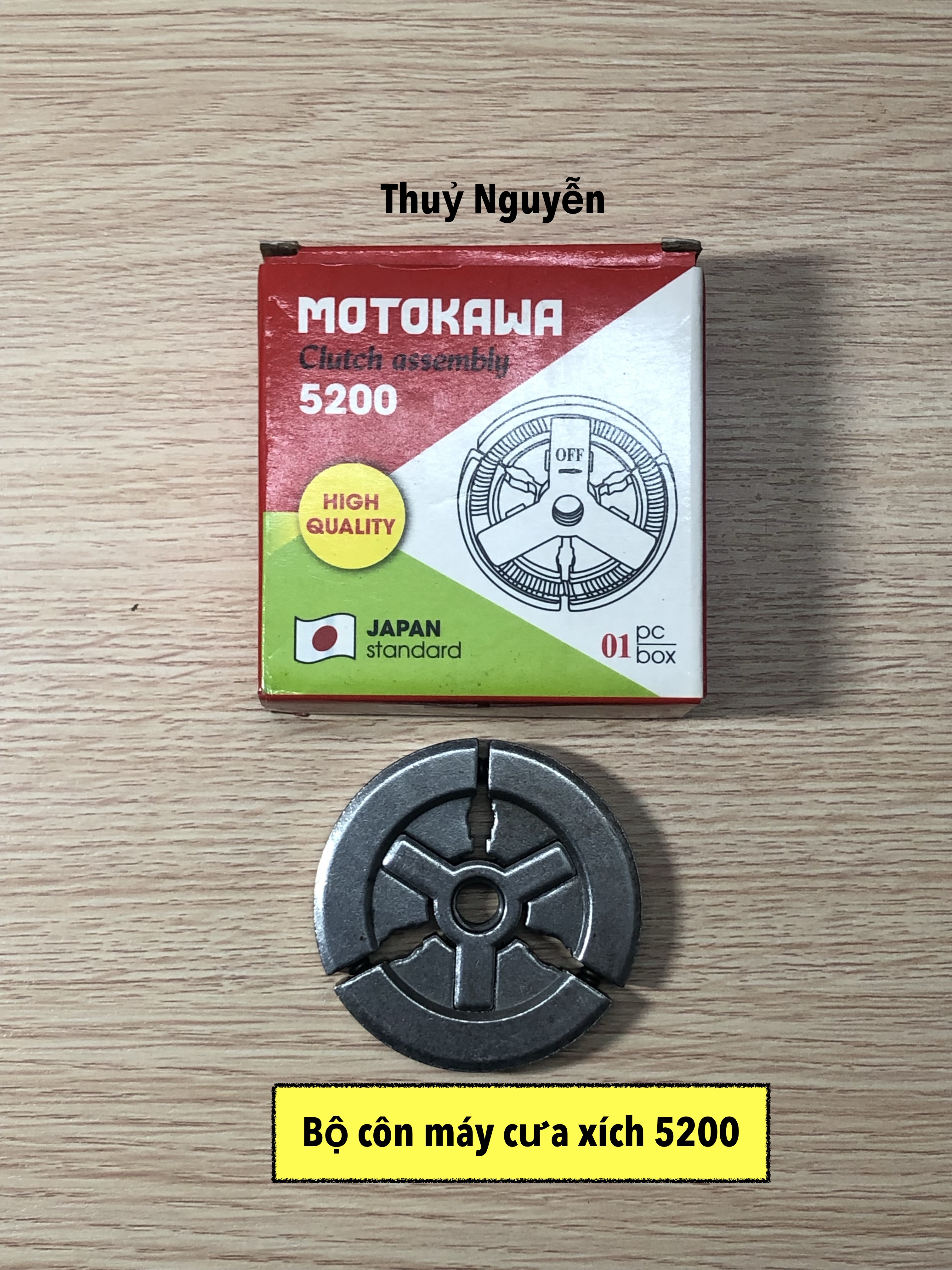 Bộ ly hợp , bố ly hợp máy cưa xích 5200, 5900, 52cc