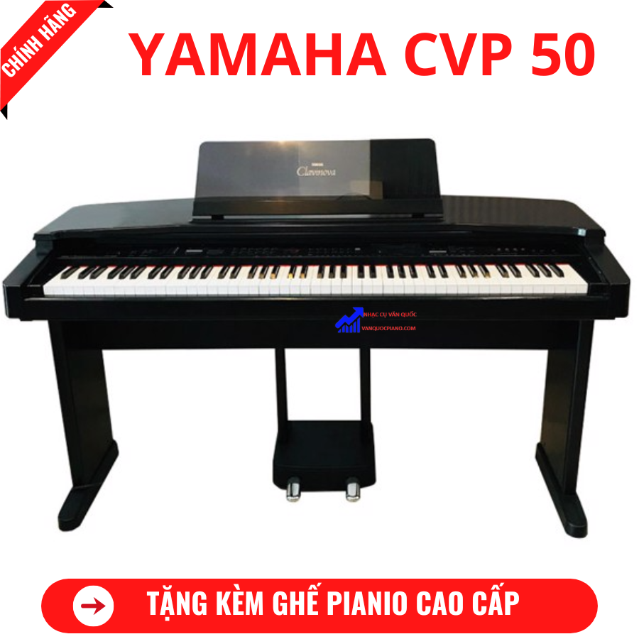 Đàn Piano Điện Yamaha CVP 50 + Tặng Kèm Ghế Piano Cao Cấp + Khăn Phủ Đàn