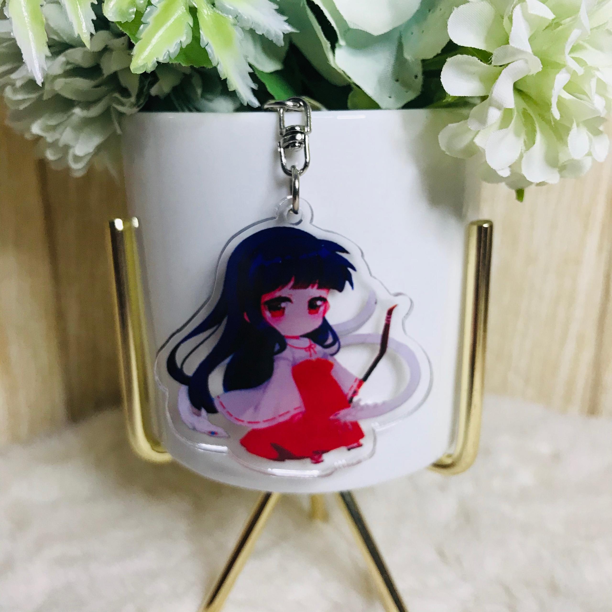 Móc khóa mica trong Inuyasha Khuyển dạ xoa quà tặng xinh xắn dễ thương anime chibi tặng thẻ Vcone