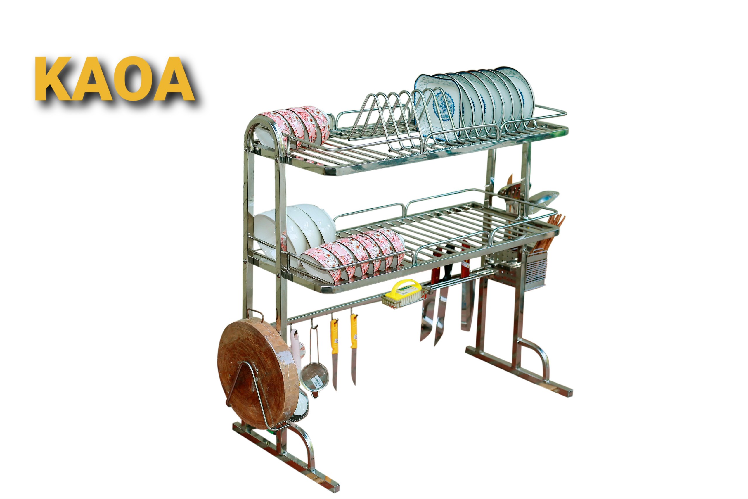 Kệ để bát đĩa đa năng thông minh . Giá để đồ chén đĩa trên bồn rửa bát