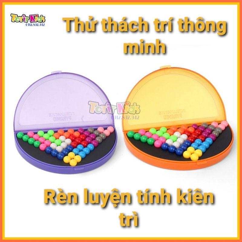 ( Đồ chơi IQ ) Puzzle Block, Đồ chơi giải hình phẳng, hình kim tự tháp, phát triển IQ