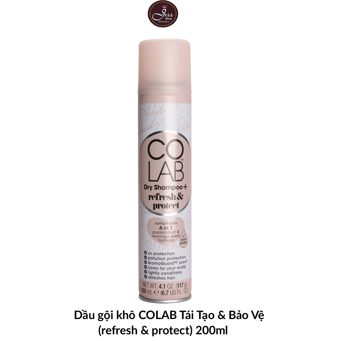 Dầu Gội Khô Colab Dry Shampoo hương Refresh &amp; Protect 200ml