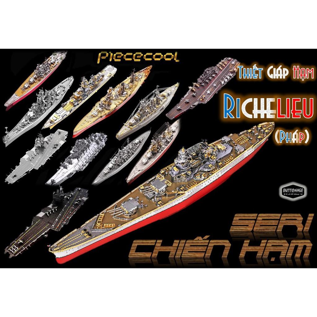 Mô Hình Lắp Ráp 3d Thiết Giáp Hạm Richelieu – Pháp