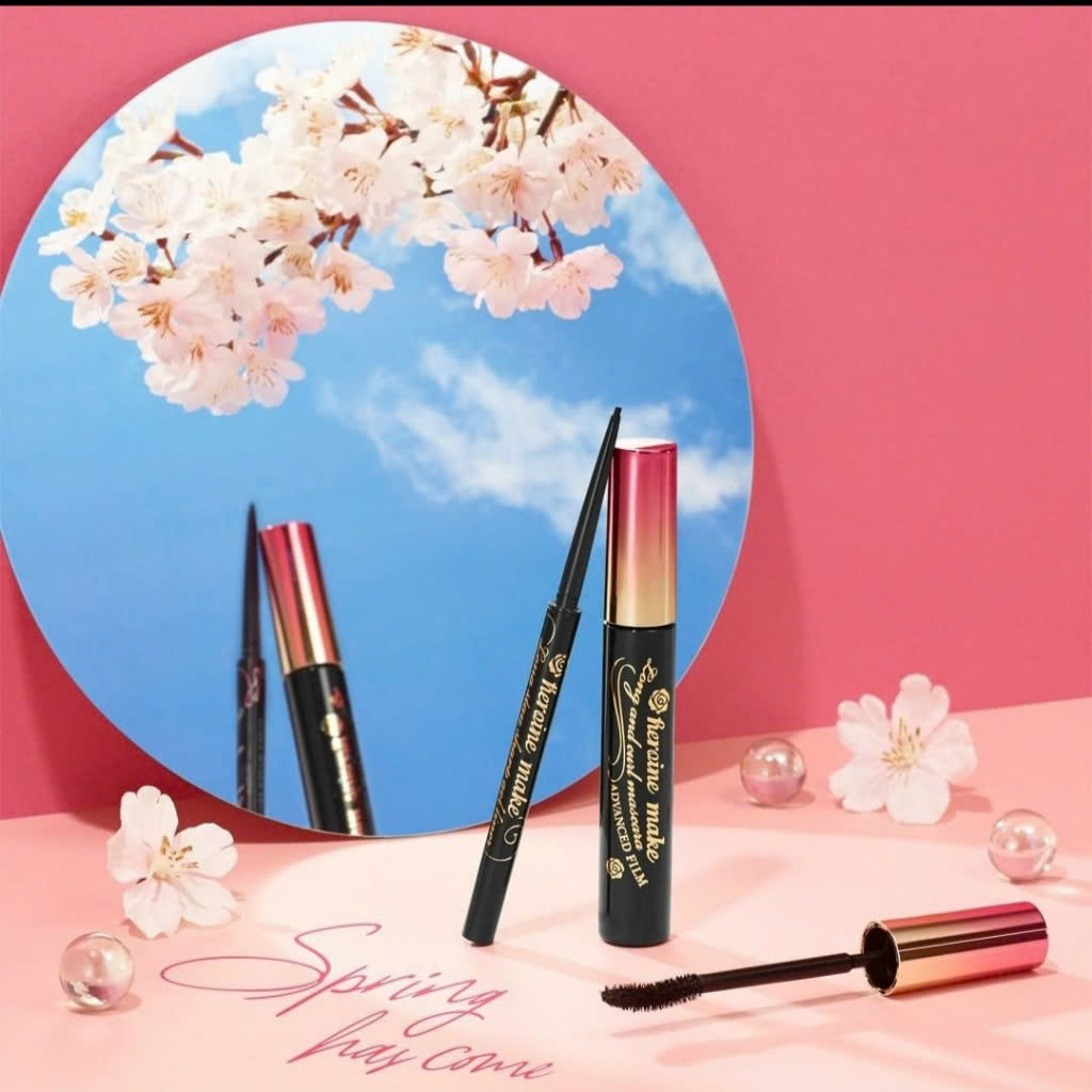 Mascara Dạng Màng Film Nâng Cao Siêu Chống Trôi Giúp Nâng Cong Và Vuốt Dài Mi Màu Đen Tuyền Kissme Heroine Make Long & Curl Mascara Advanced Film #01 6 mL