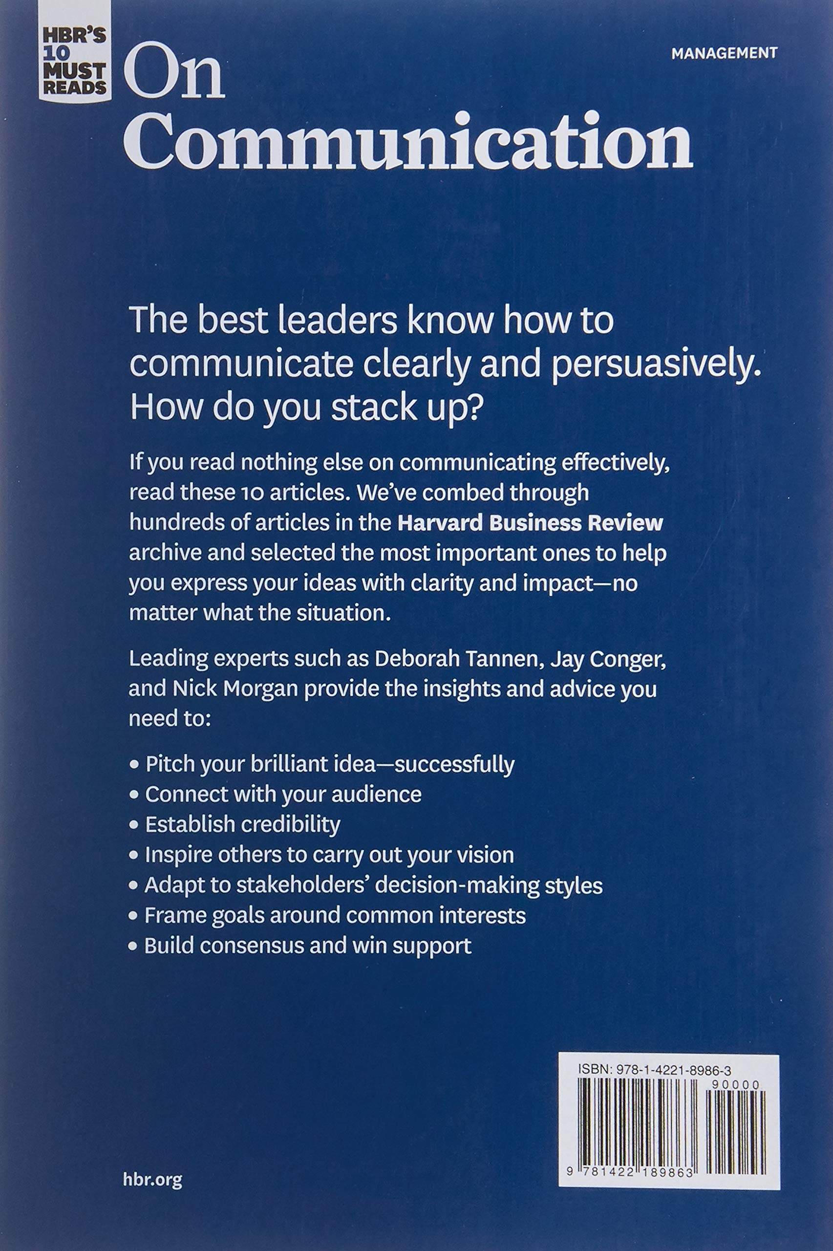 HBR's 10 Must Reads: On Communication