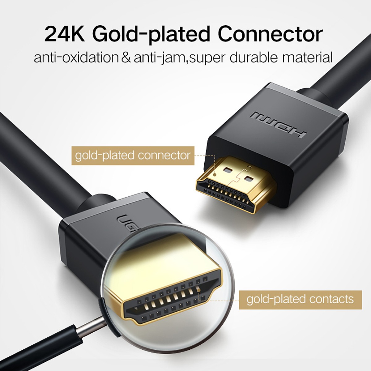 Cáp HDMI 25m Ugreen UG-10113 hỗ trợ 4K, 3D - Hàng Chính Hãng