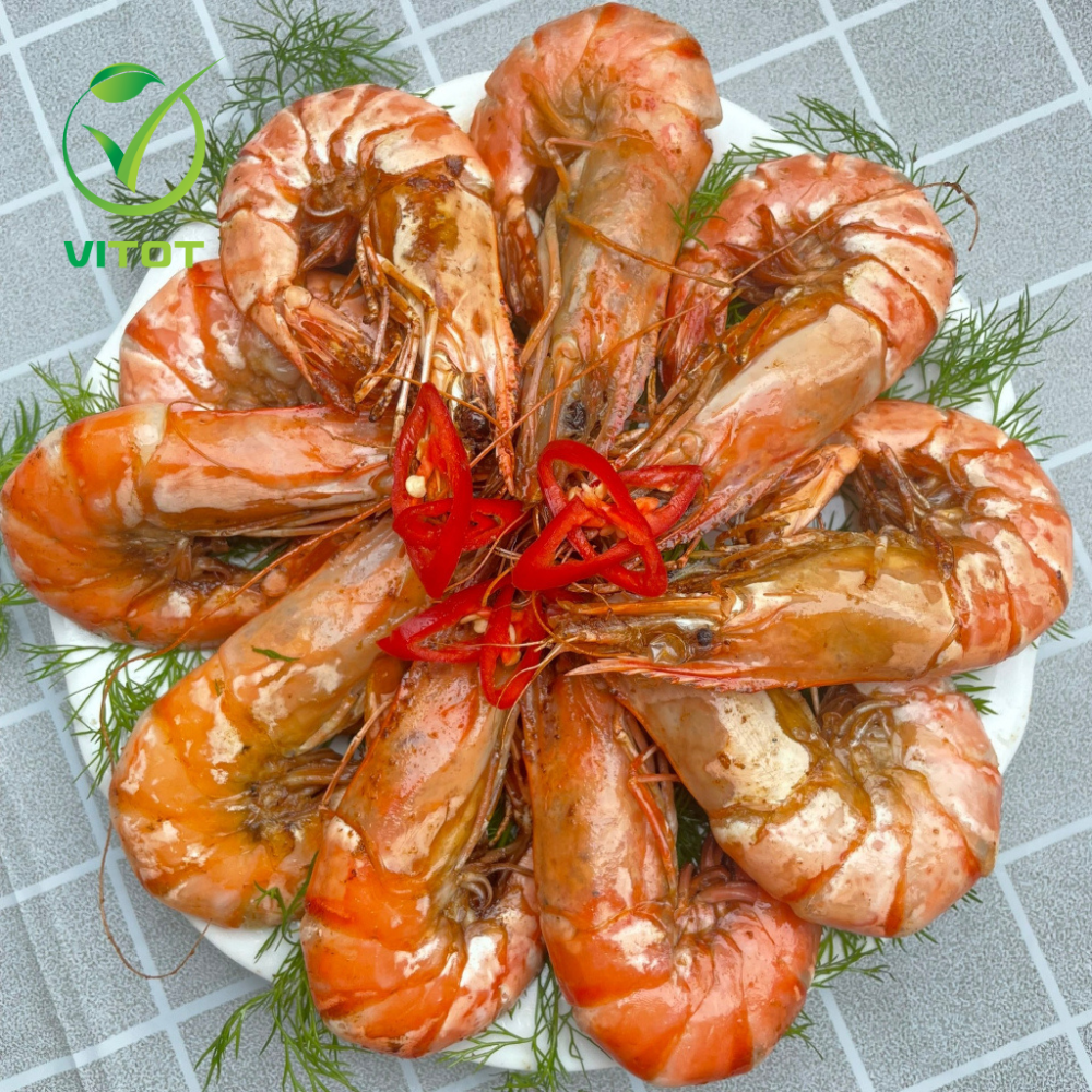 - Tôm Sú Tự Nhiên Vitot Size 28-30 Con, Tôm Tươi Sống, Chắc Ngọt Thịt Trọng Lượng 500gr