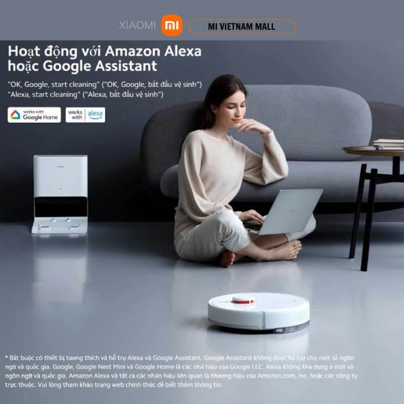 Robot hút bụi lau nhà Xiaomi Robot Vacuum X10 - Hàng Chính Hãng