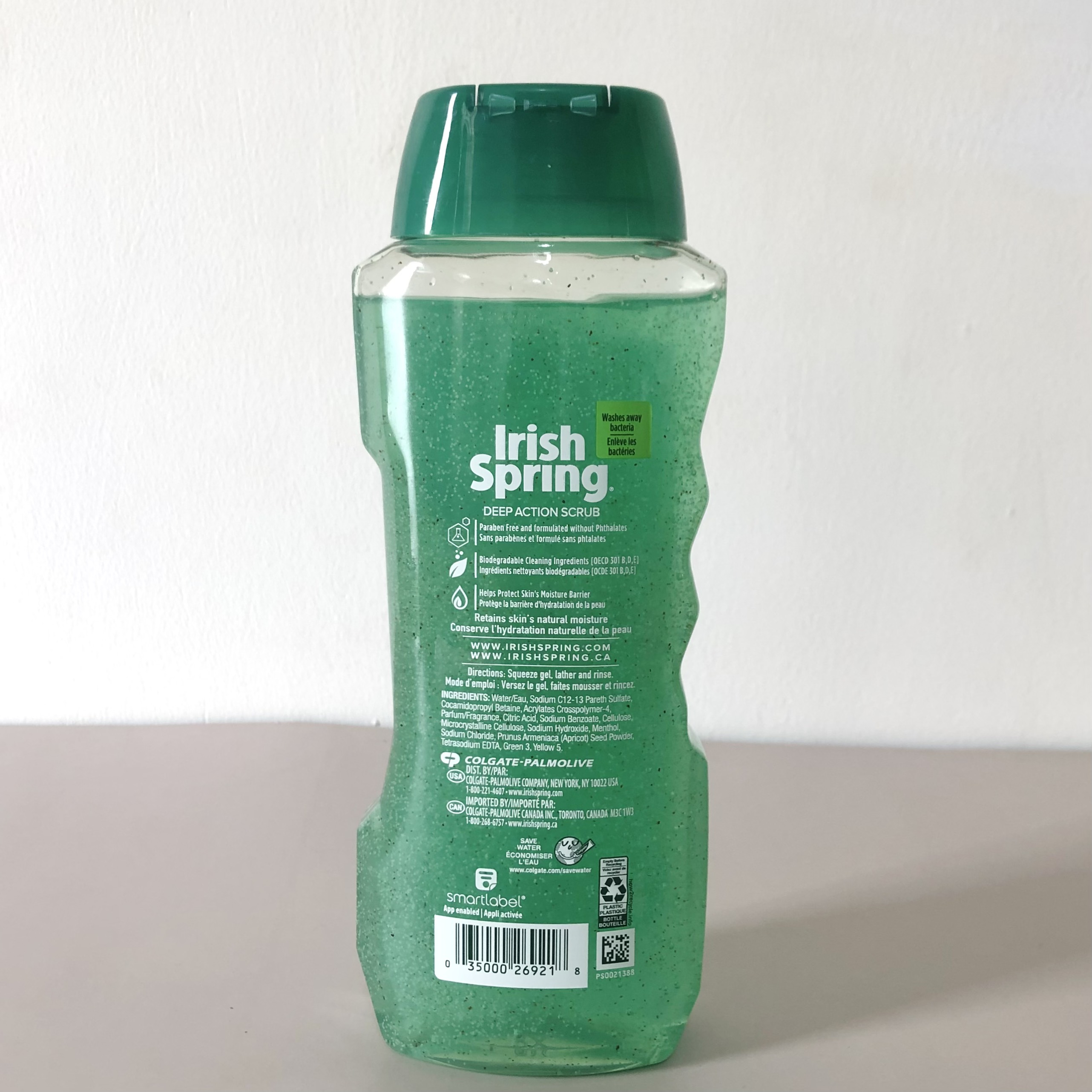 Sữa Tắm Dưỡng Ẩm Irish Spring Deep Action Scrub 532mL Nhập Mỹ