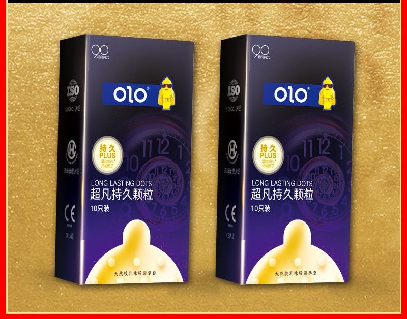 10 Bao Cao Su OLO 001mm Màu tím hạt bền lâu đặc biệt, Siêu Mỏng Nhiều Gel Bôi Trơn, cảm giác chân thật.