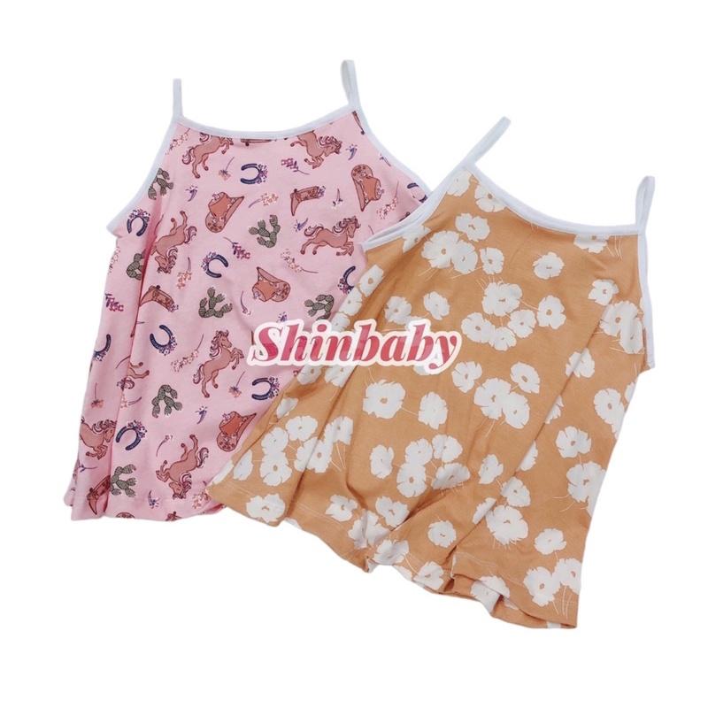 (6-26kg) Set 5 Áo hai dây bé gái nhiều hoạ tiết siêu cưng thun cotton mềm mát co giãn thoải mái