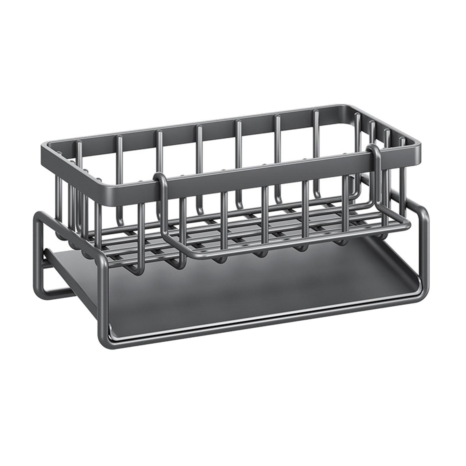 Sponge Holder for Kitchen Sink,Sponge Rack , Rustproof Kitchen Sink Organizer for Place Dishwashing Brush Soap and Sponge