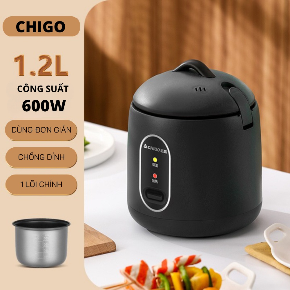 Nồi Cơm Điện Chigo 1,2L, Nồi Nấu Đa Năng (NC60)