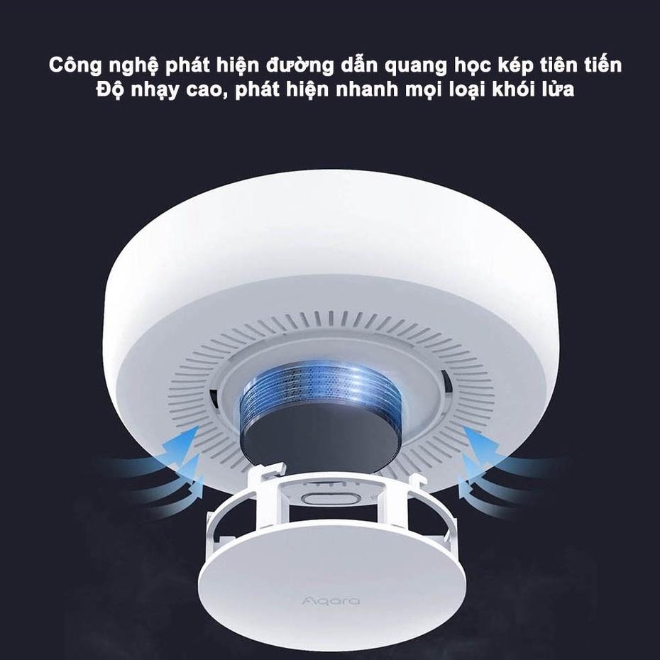 Cảm biến khói Aqara Zigbee 3.0 bản Quốc Tế - Thiết bị báo cháy, Gửi thông báo lên lên điện thoại, Tương thích HomeKit