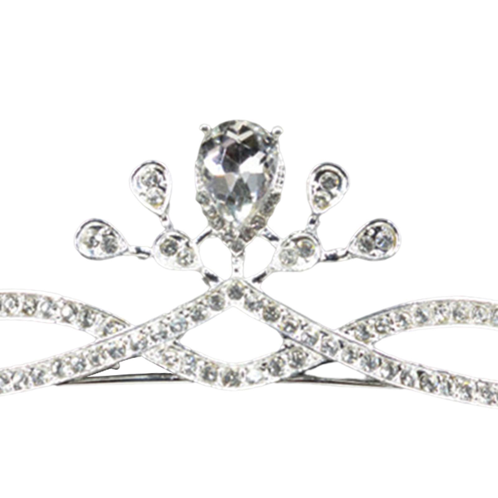 Crystal Rhinestone Queen Bride Tiara Crown for Women Girls Headdress Vintage Bridal Birthday Prom Wedding Tiaras and Crowns Hair Jewelry Accessories