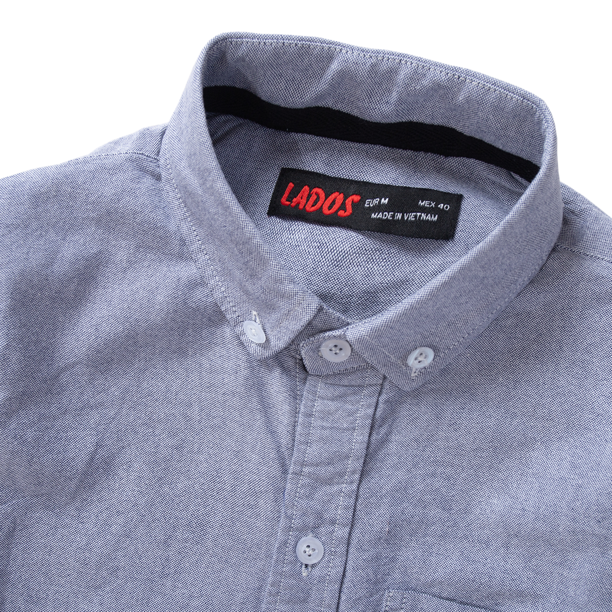 Áo sơ mi nam dài tay có túi LADOS - 8024 chất OXFORD mịn mát form chuẩn dễ mặc