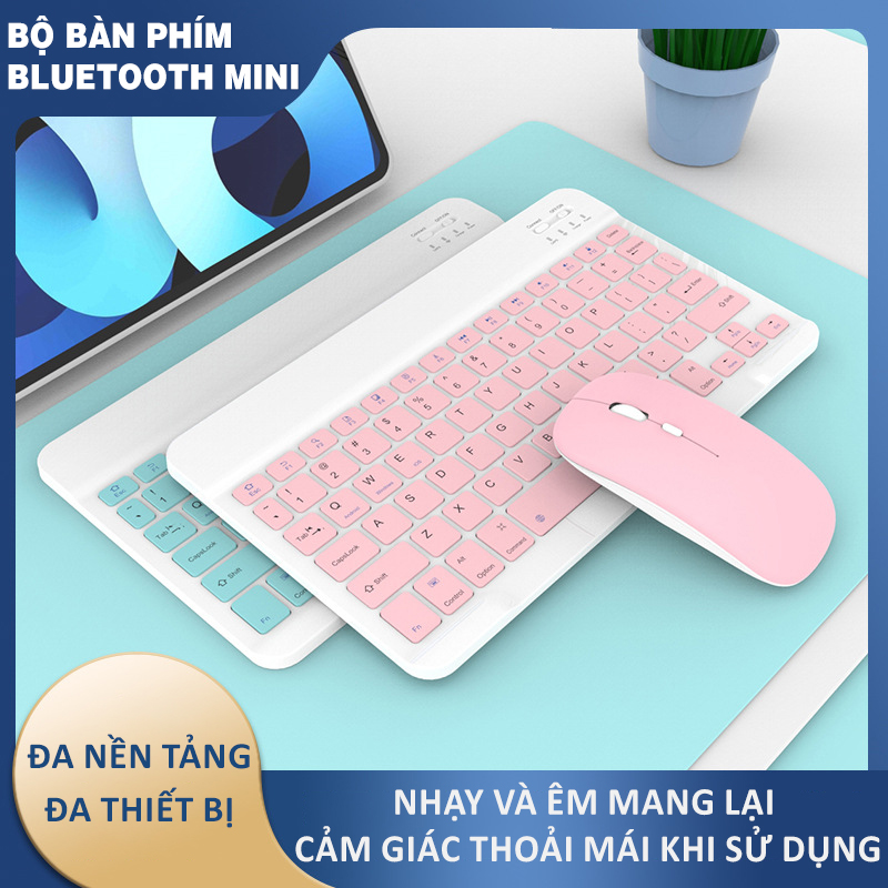 Bộ bàn phím bluetooth không dây mini, thoải mái, tiện dụng -D1435