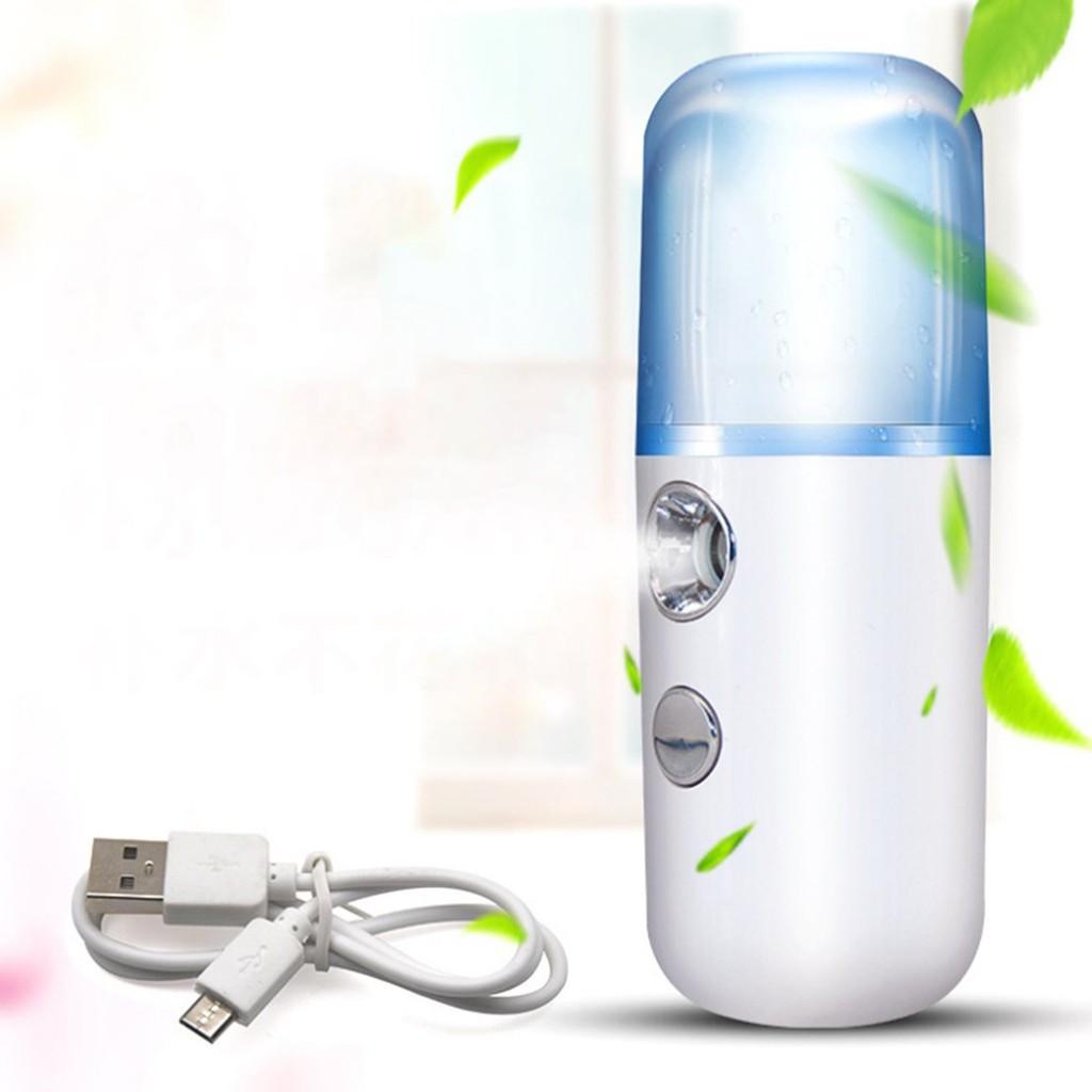 Máy Phun Sương Xông Hơi Mặt NaNo Mini Cầm Tay Hỗ Trợ Dưỡng Da Cấp Nước Tối Đa