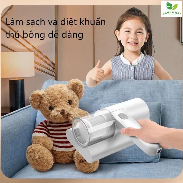 Máy Hút Bụi Mini Cầm Tay Máy Hút Bụi Giường Nệm Diệt Khuẩn 99% Bằng UV