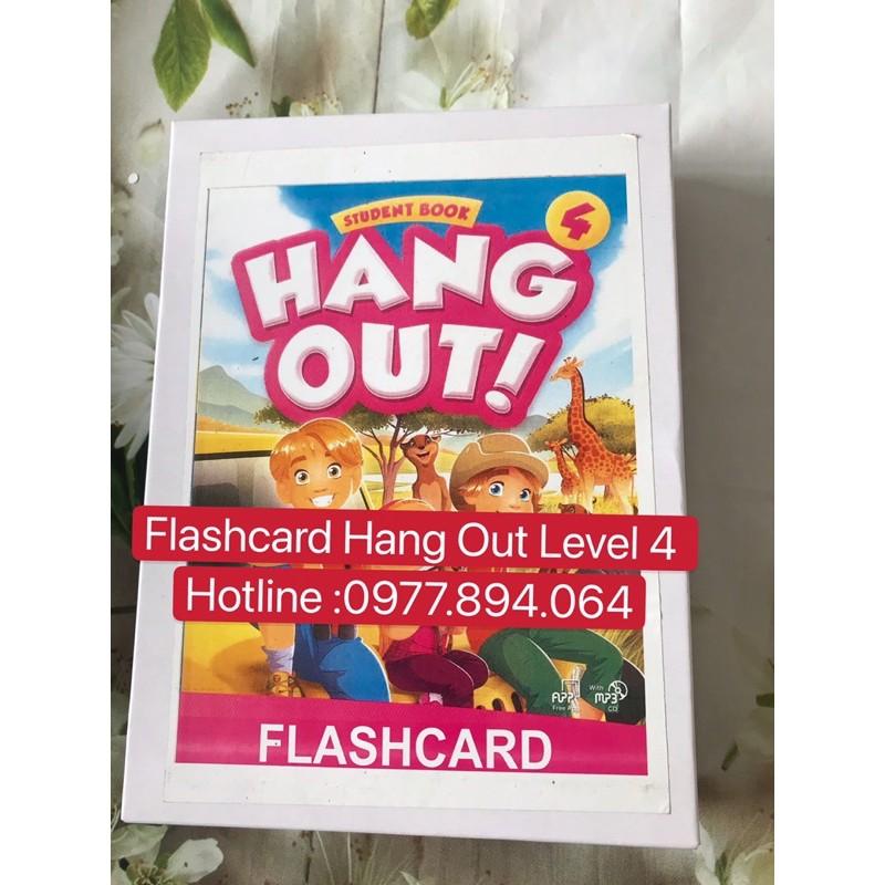 Flashcard Hang Out Level 4️144 thẻ size A5 siêu đẹp