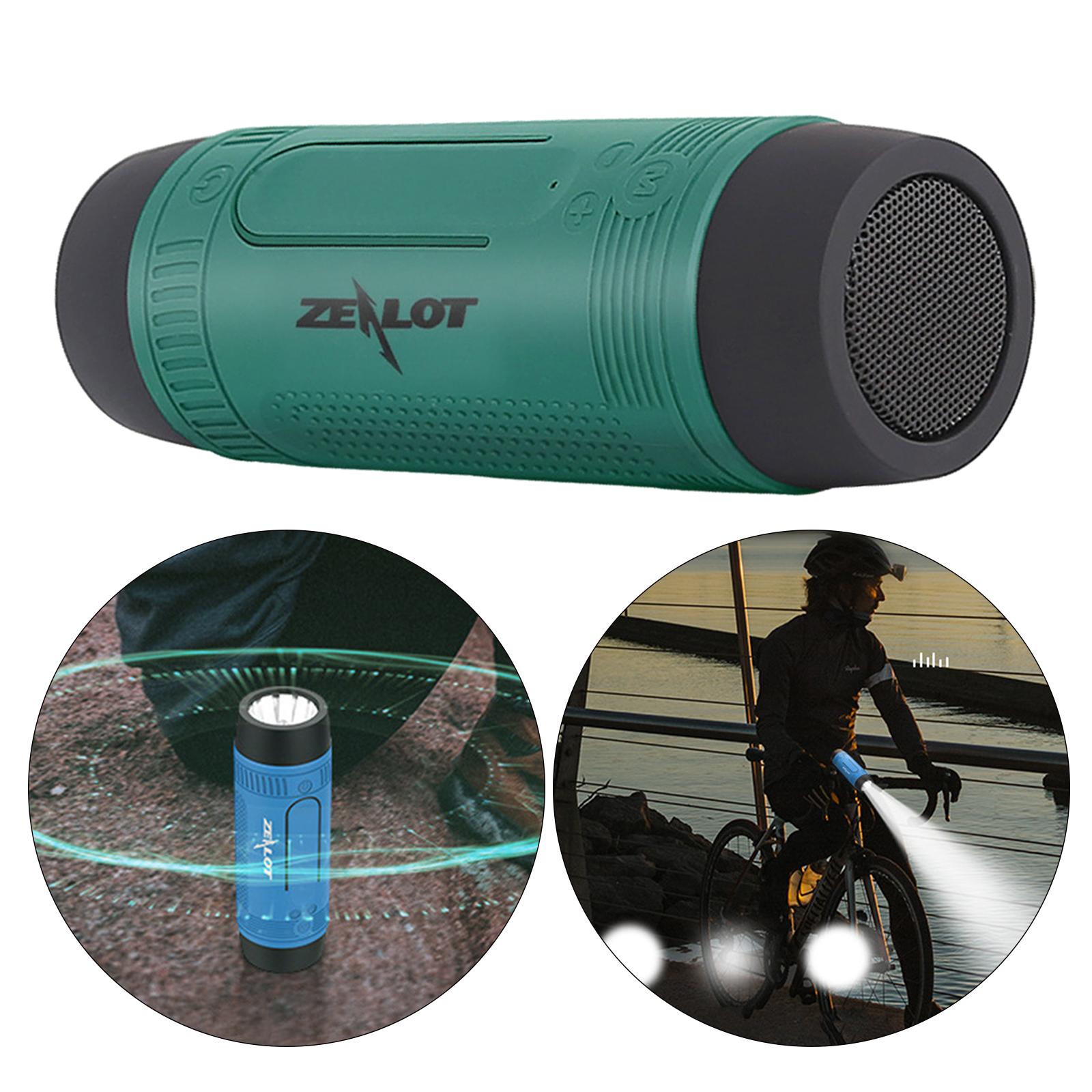 Outdoor Portable Flashlight Bicycle Bluetooth Speaker TF Card Play, Extend Playtime