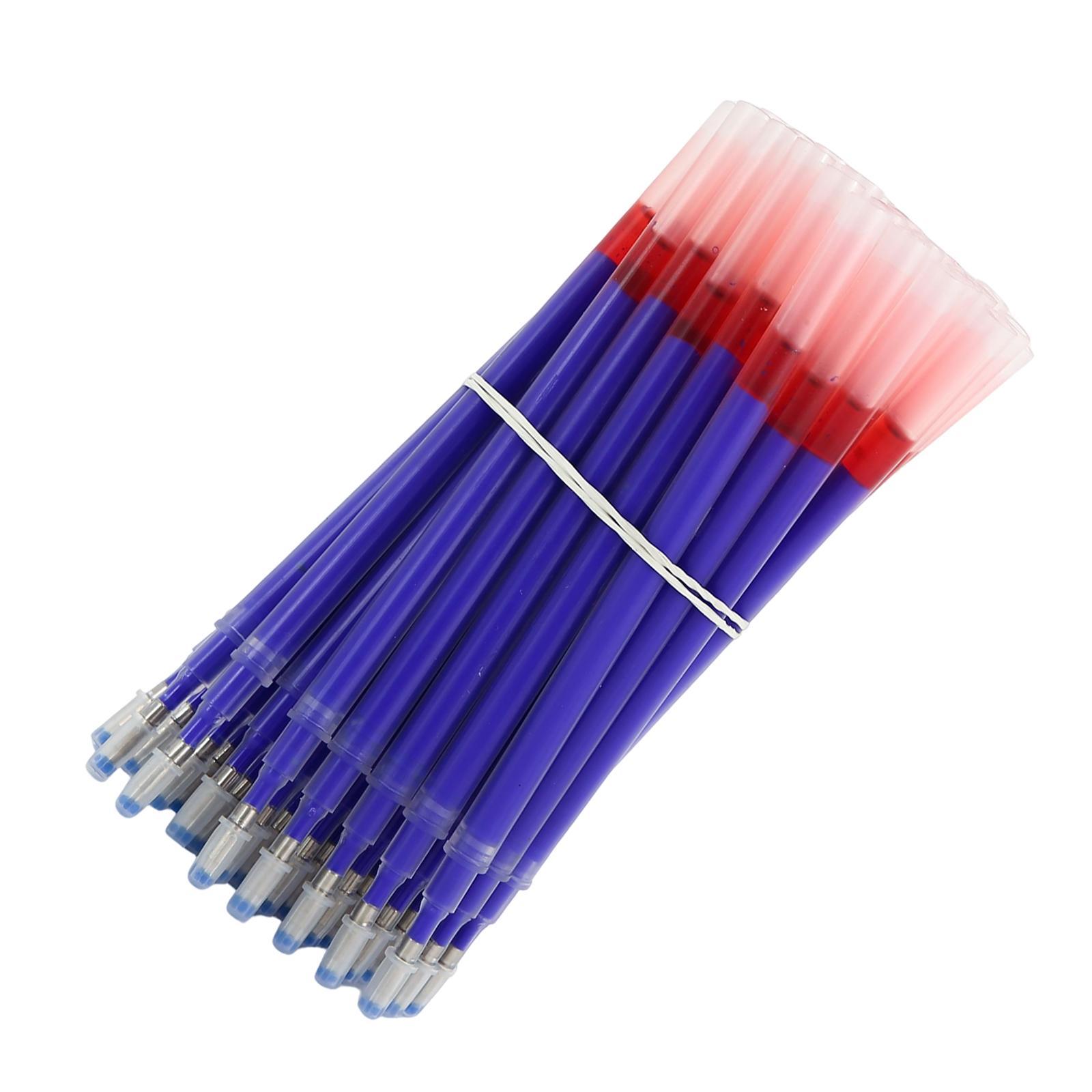50pcs Fabric Marker Pen Refill Heat Erasable Fabric Marking Pens Auto Vanishing Pen for Tailors Sewing and Quilting Dressmaking