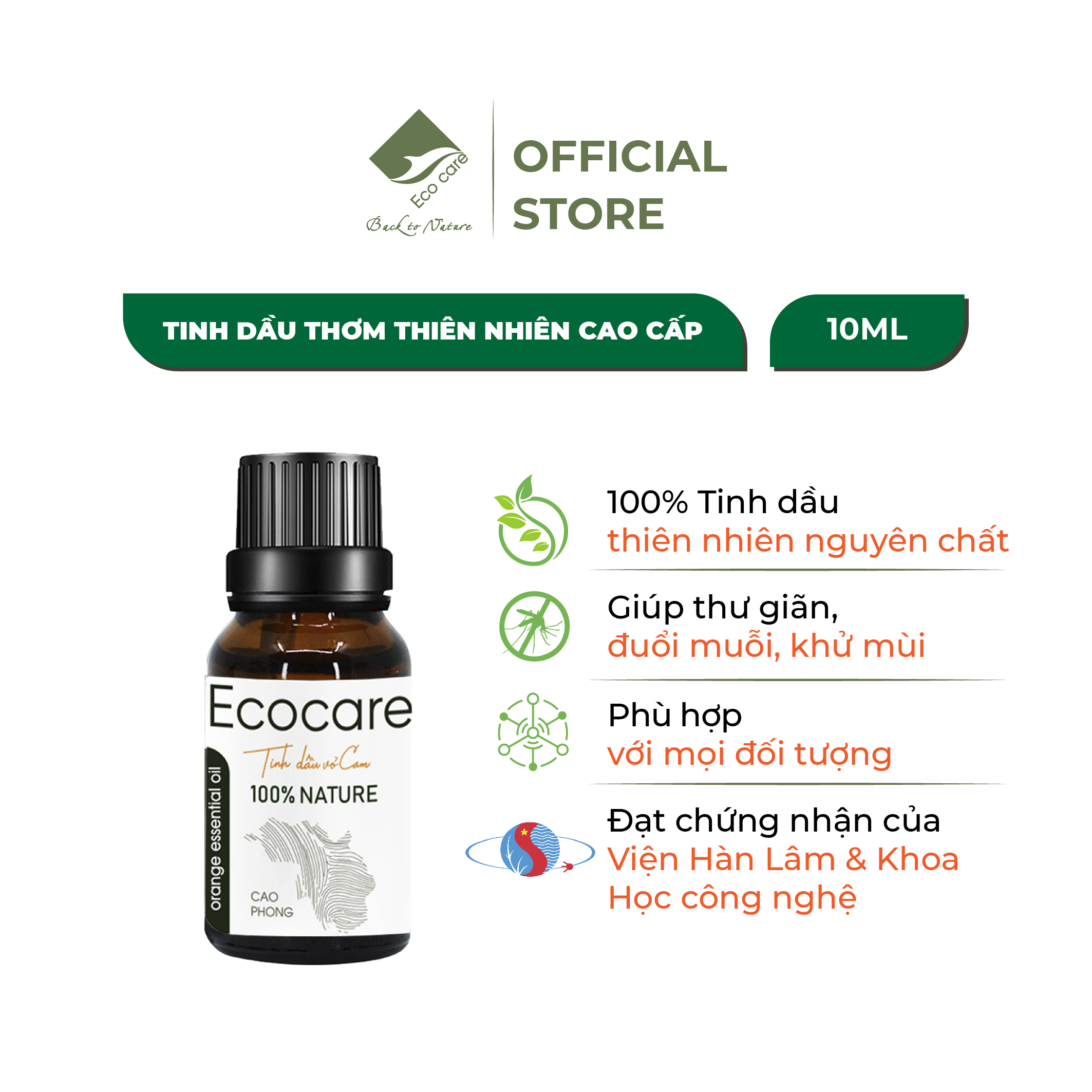 Tinh dầu Vỏ Cam nguyên chất 10ml