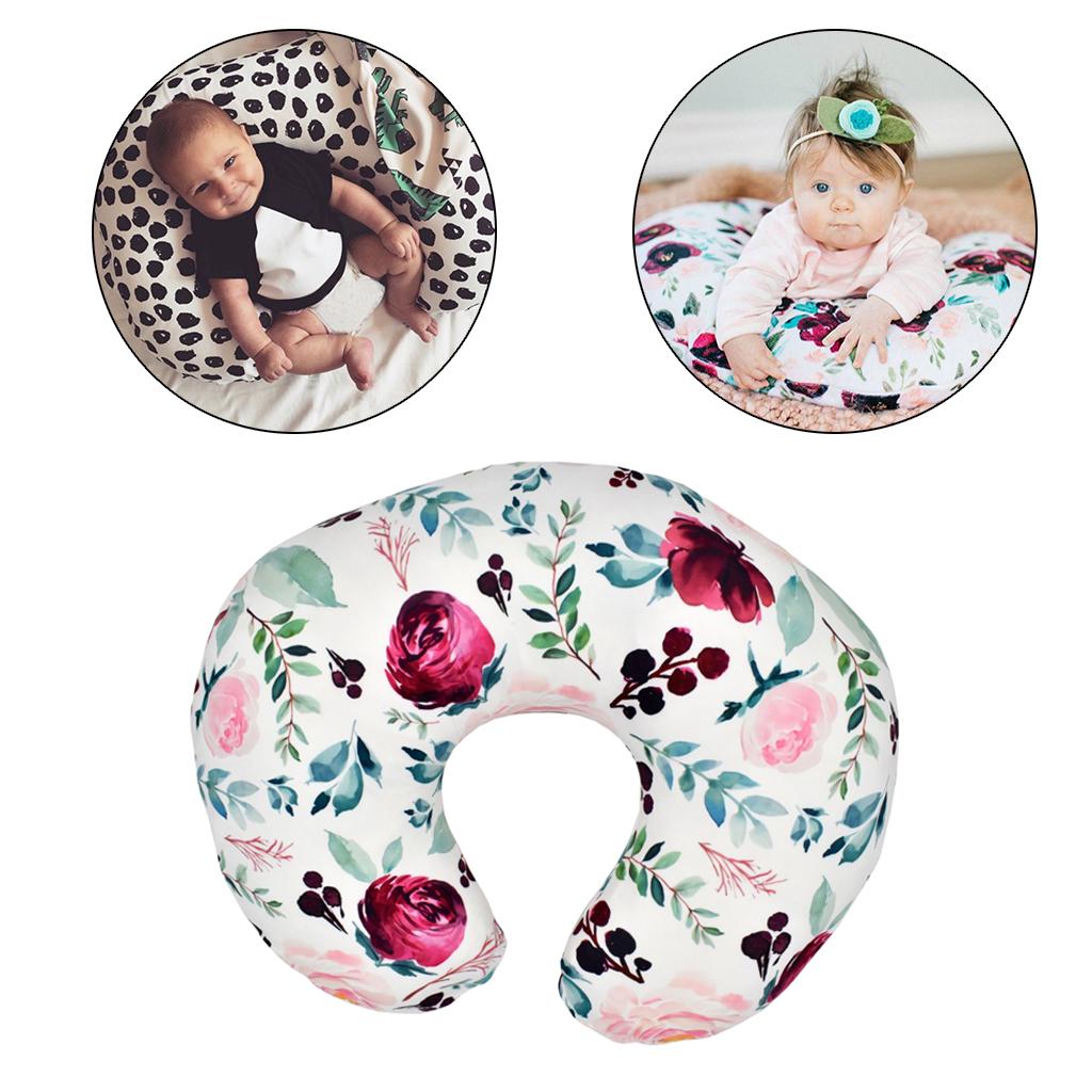 Soft Comfy Baby U Shape Pillow Cover Infants Newborn Nursing Slipcover