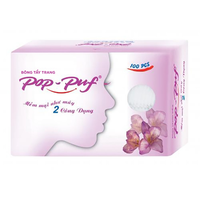 Bông Tẩy Trang Pop-puf 2 công dụng