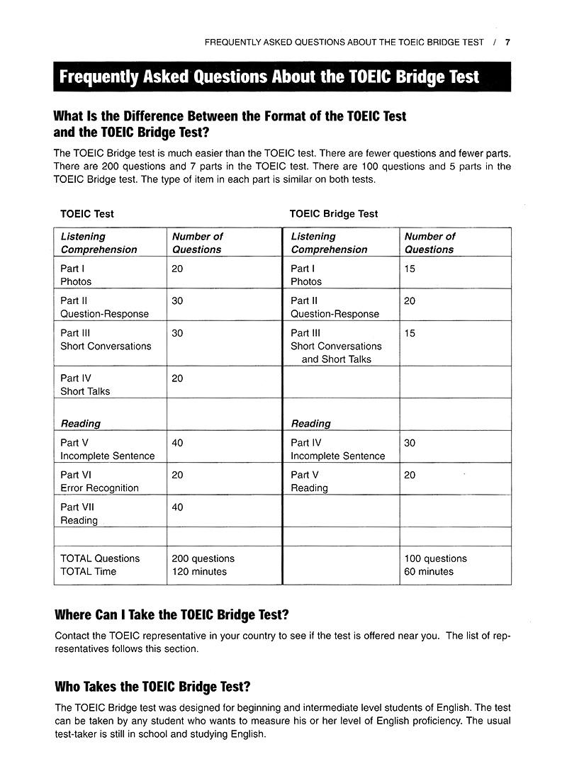 Toeic Bridge Test - 2019