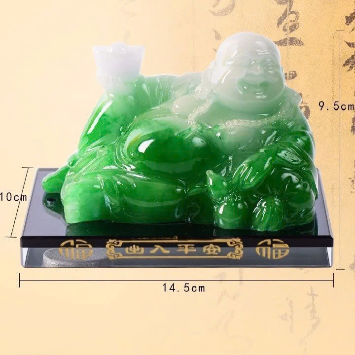 Tượng Di Lặc Phong Thủy Để Bàn Làm Việc, Gắn Ô Tô – Có Hộc Đựng Nước Hoa Sang Trọng , Mang Lại May Mắn &amp; Bình An