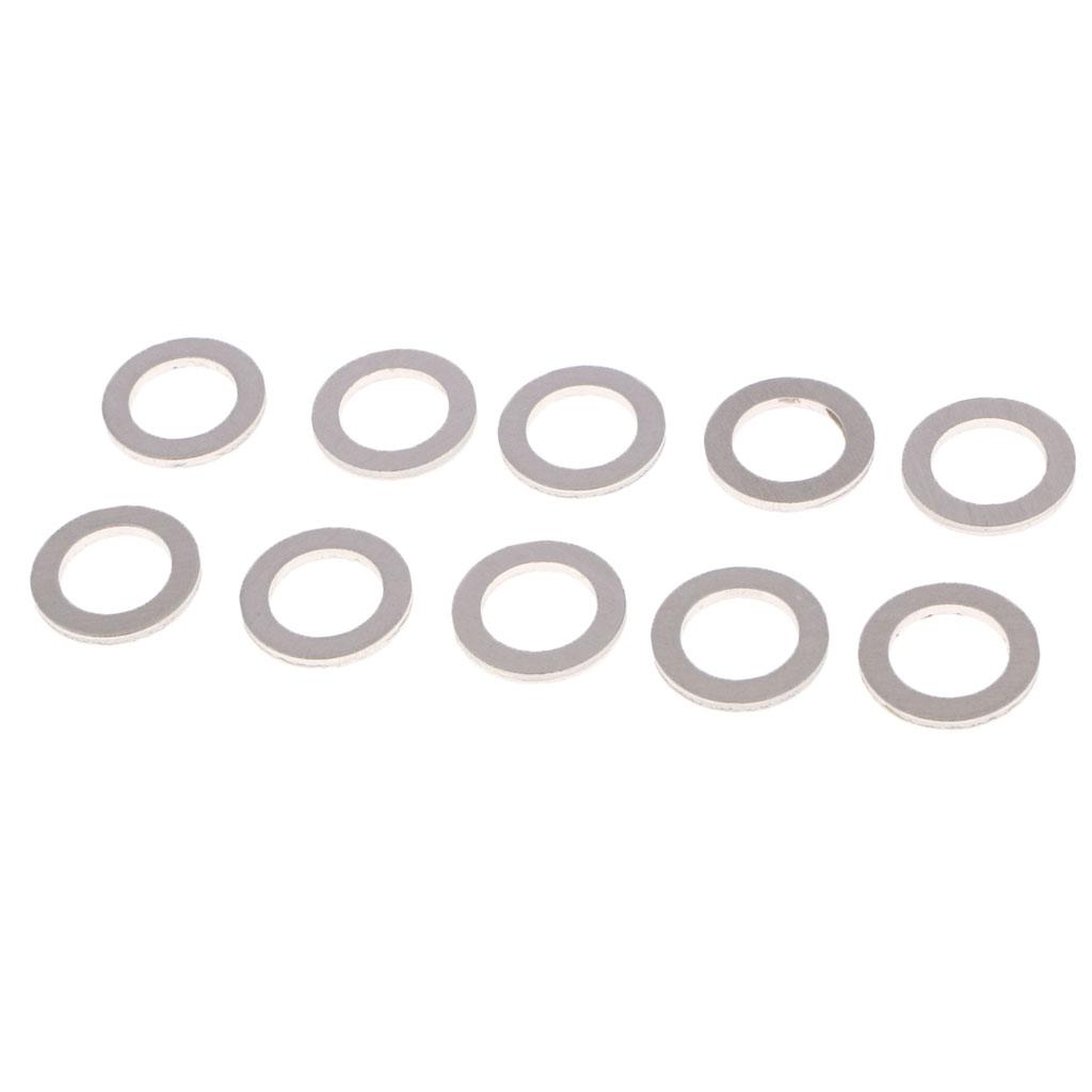2x10 Pieces Metal Oil Drain Plug,  Washer Seals for Silberura