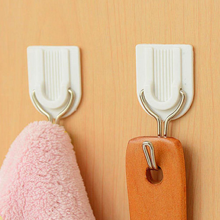 Vỉ 6 móc Inox treo dính tường Powerful Hook 2kg Vỉ 6 móc Inox treo dính tường Powerful Hook 2kg
