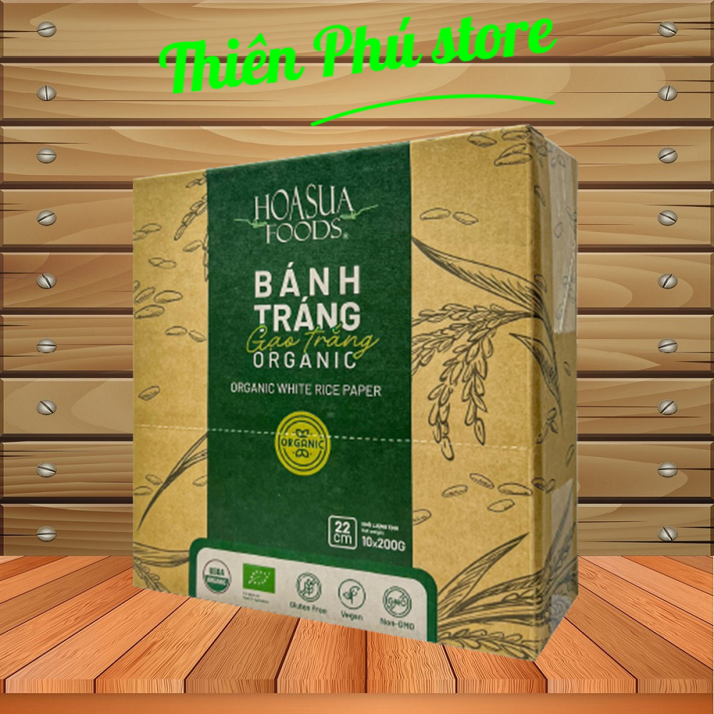 Bánh tráng gạo trắng hữu cơ Hoa Sữa (200g x 10)