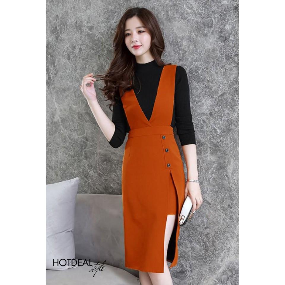 VÁY YẾM BODY PHỐI NÚT SIÊU XINH