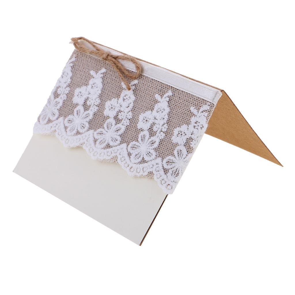10 place cards place cards invitations cards wedding made of lace