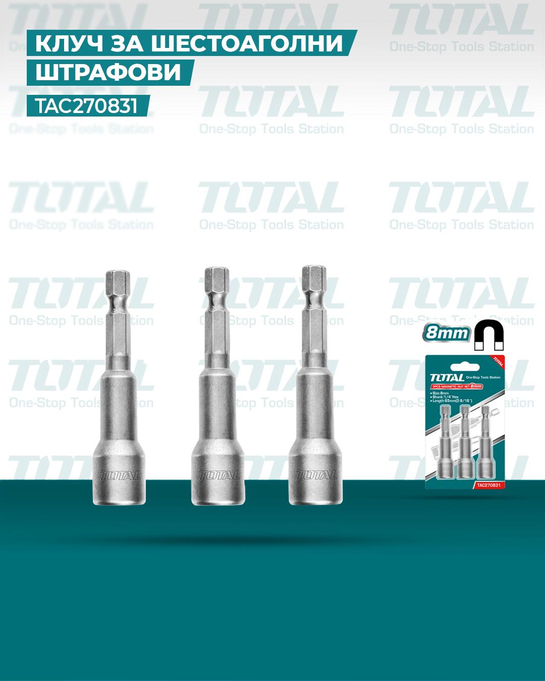 BỘ MŨI BẮN TÔN TOTAL TAC270831, TAC271031 - HÀNG CHÍNH HÃNG