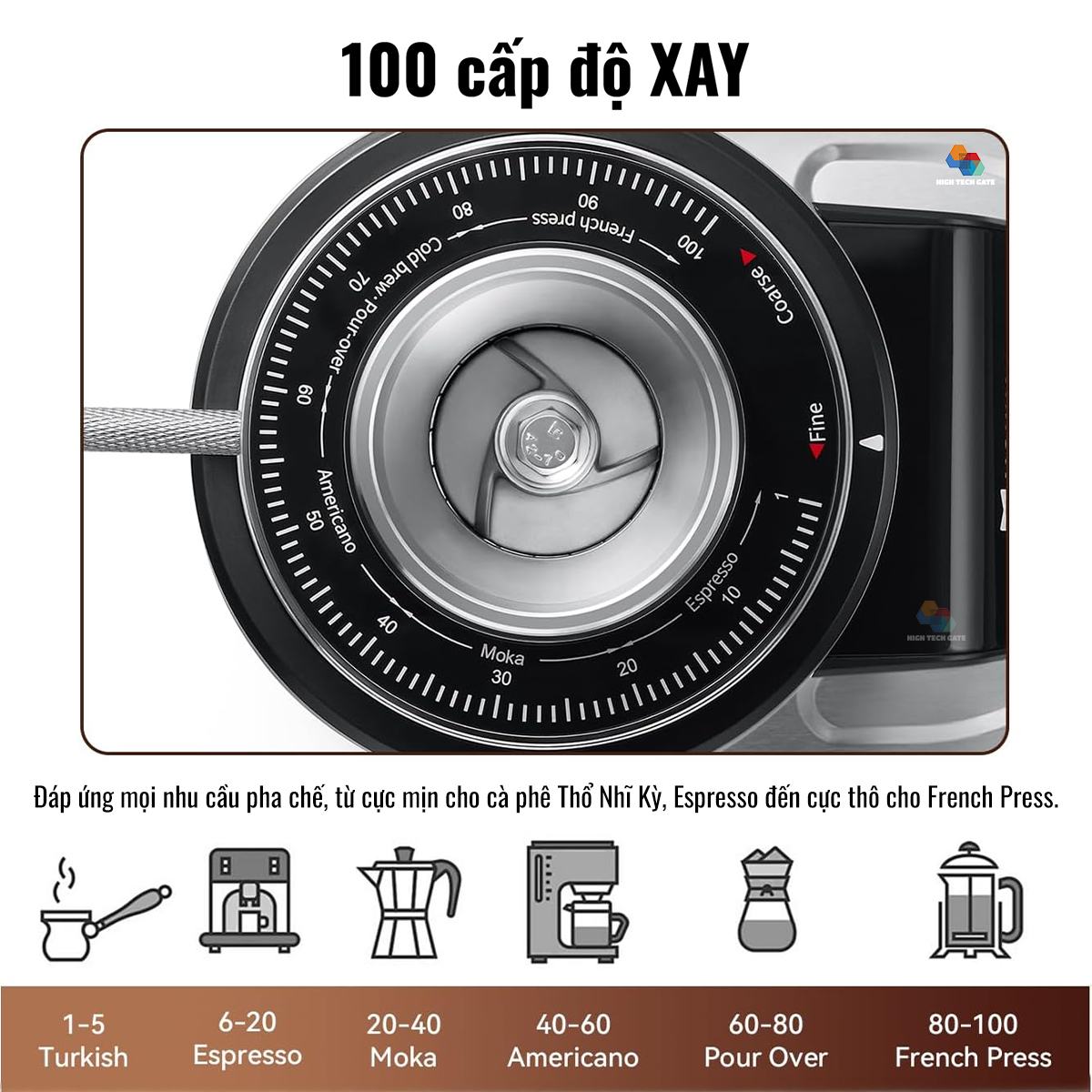 Máy Xay Cà Phê G9A Tự Động 2 Lập Trình, 100 Cấp Xay Cực Mịn, Thương Mại Chuyên Nghiệp, Bản Nâng Cấp, hàng chính hãng
